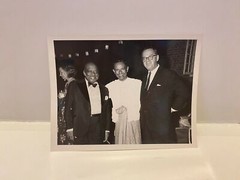 Count Basie and USIS Ambassador 1971 Photograph Black and White 6.5″ X 5″
