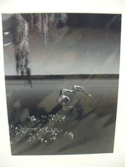 MATTED PHOTOGRAPHY Tree in Lake Nature Water B&W Acid Free 16×20