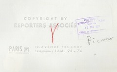 Vintage Archive Barite Photo 1963 Pablo Picasso with Family at Airport