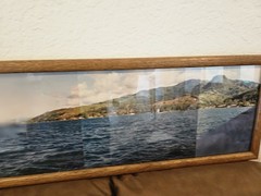 Panoramic Framed Tropical Island Photo Print Appears Bora Bora Wall Art Decor
