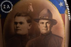 Vintage Oval Convex Glass World War One Portrait