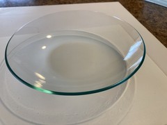 9″ LIGHT SHOW Flat Bottomed Clear Bowl for Blocking Projector Light Glare