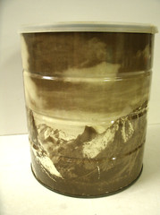 ANSEL ADAMS Winter Morning Yosemite Valley HILLS BROS. COFFEE CAN 1969 with LID