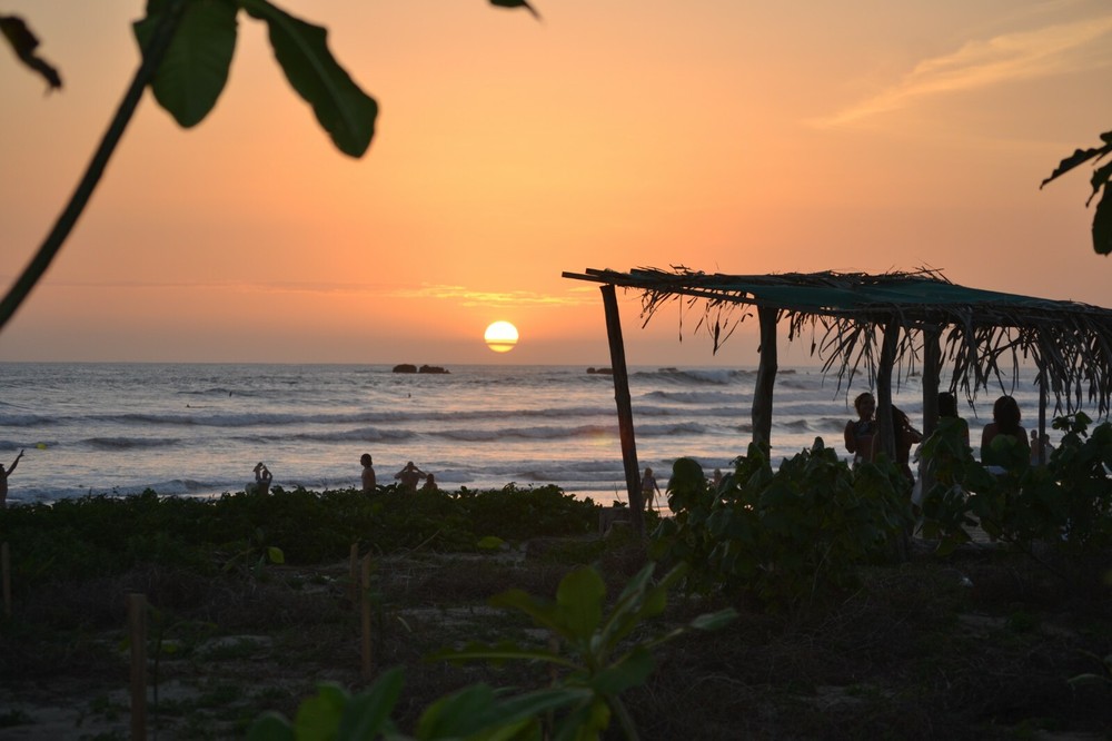 Costa Rica Nosara Photo Canvas of Beach Rancho Sunset Waves Wall Art Surfing