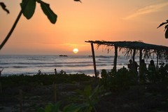 Costa Rica Nosara Photo Canvas of Beach Rancho Sunset Waves Wall Art Surfing