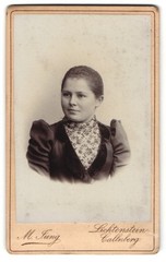 Photograph M. Jung, Lichtenstein-Callnberg, Schulgasse 175, Young Lady with back