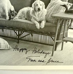 Pair of Bruce Weber Original SIGNED Cards with Provenance 2017 & 2010 Rare