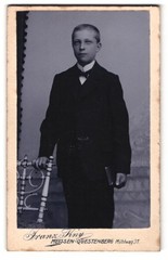 Photograph Franz Kny, Meissen, Mühlweg 31, young confirmation in fine twine