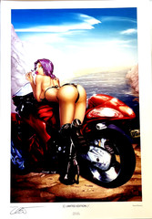LET’S RIDE EHNOT EXCLUSIVE LIMITED EDITION SIGNED ART PRINT NM+