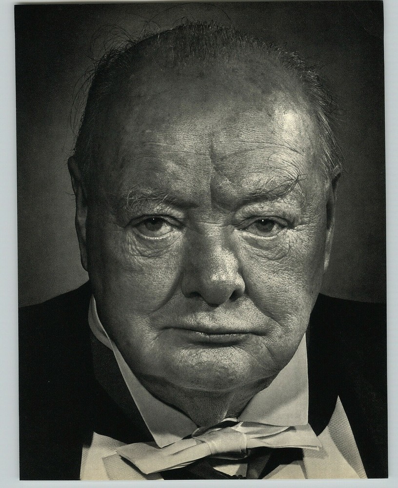 1956 1959 Yousuf Karsh Winston Churchill II ORIGINAL Portrait Art Photo 16X20
