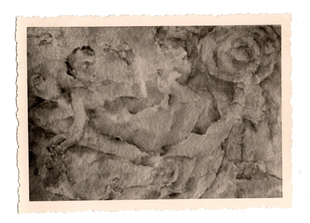 Vintage Photo Relief Female Nude 1950s Agfa Brovira 10×7 cm