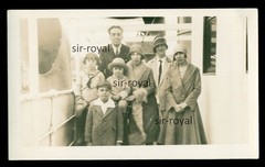 Bilbao 1929 – Family Vargas on Steamer – Spain 1920s – Photo 12x7cm