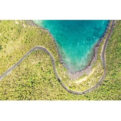 St John Beaches Aerial Photography Wall Art Decor, East End Coastline USVI