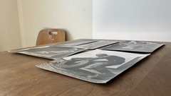 5 MCM Vintage Sculpture art B&W photos German Krefeld Erich Schmidt Hermann Ege