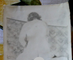Photo GDR 1937 woman man art model woman broken vintage IK