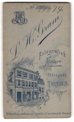 Photograph L. H. Gram, Thisted, Storegade, View Thisted, Monogram of Photog