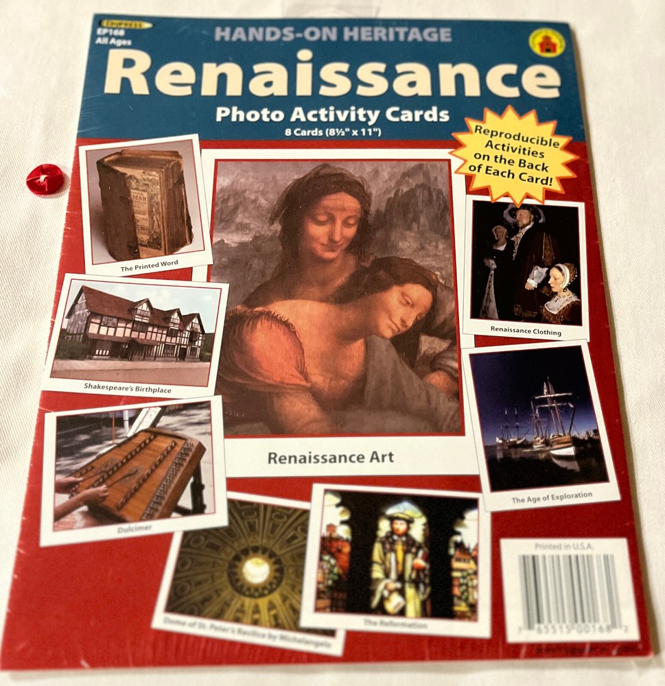 Renaissance Photo Activity Cards – Hands-On Heritage – Great for Homeschooling
