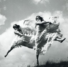 Larger size marked fine art Photograph, 1930’s by SZENDRŐ, ballerinas, dancers