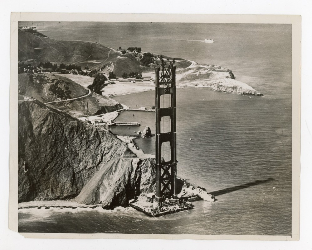 Construction of Golden Gate Bridge San Francisco CA Historical 1934 Press Photo
