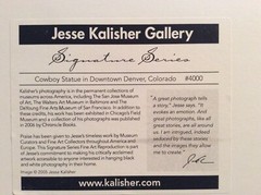 2005 JESSE KALISHER «COWBOY STATUE in DOWNTOWN DENVER COLORADO # 4000»