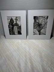 Set Of 2 VTG 8×10” Black And White Art Photography Prints Surreal Abstract Matte