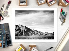 Smooth B&W Landscape Near Death Valley, California Gicle Reprint – 8.5×11, 17×22