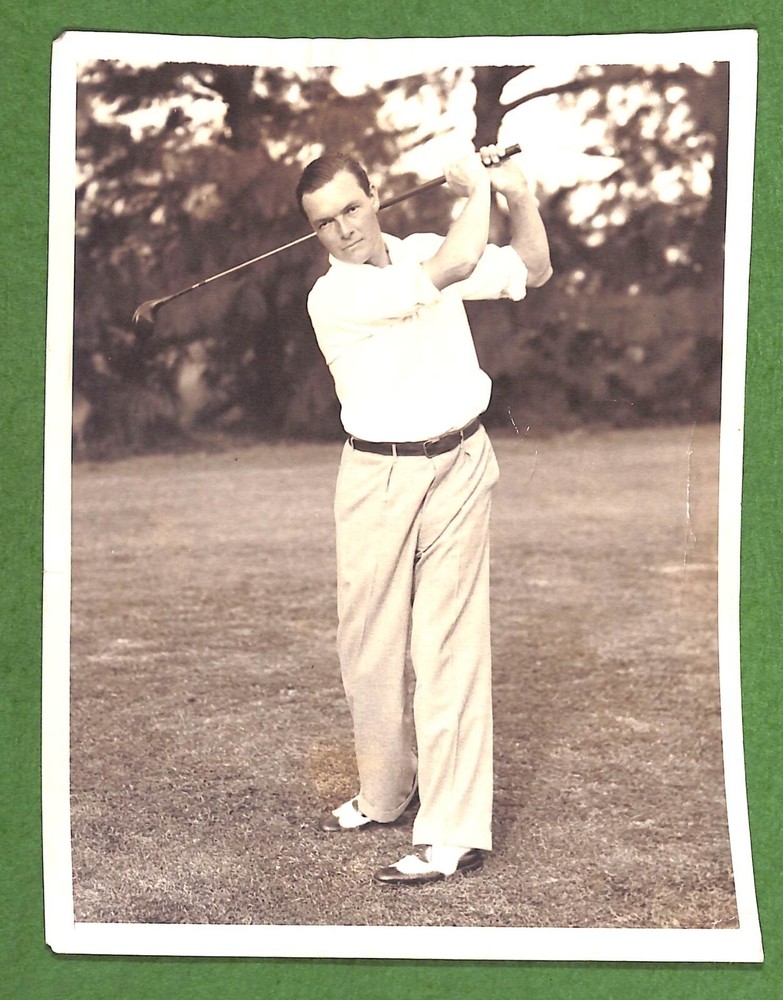 «Laddie Sanford, Well Known Polo Star And Society Sportsman» 1933 B&W Photo