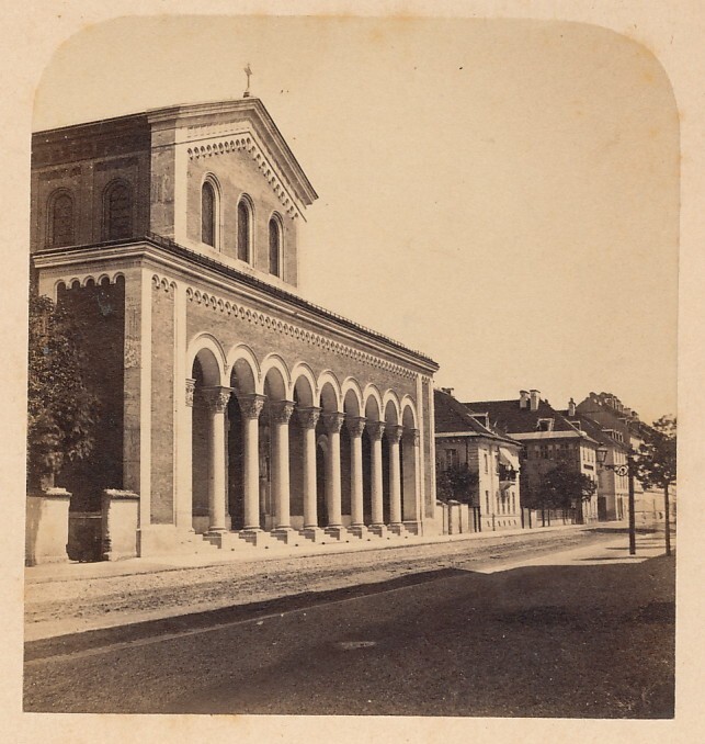 Albumin on Cardboard – View of Munich – Circa 1870s