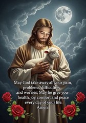 jesus christ wall art 8*10 religious christian faith god home decor print jesus
