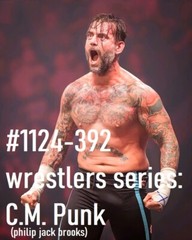 MALE PORTRAIT #1124-392- athletes-wrestlers- C.M. Punk- free shipping in the usa