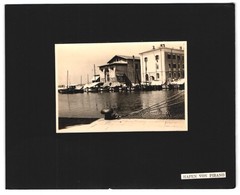 3 photographs Piran, main square, port