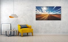 Special Price!!Photograph California Highway Route 47 USA Acrylic Glass 180×100 cm