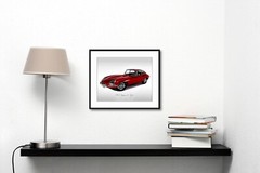 Classic Cars – 1961 Jaguar E Type – Print
