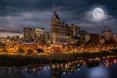 Nashville Moonlight Skyline