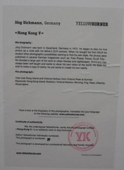 Jorg Dickmann Hong Kong Asia China YellowKorner Certified Photograph
