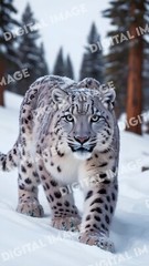 Digital Art Picture Image Photo Wallpaper Background Desktop AI – Snow Leopard