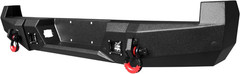 For 2005-2015 Toyota Tacoma Steel New Rear Bumper with Lights&D-Rings（Black Text