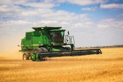 Combine Wheat Harvest Colorado Farm Country Agriculture Photography Print
