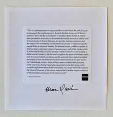 BRUCE DAVIDSON SIGNED ARCHIVAL PRINT photo art avedon arbus erwitt arbus frank