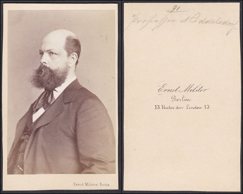 Albrecht Theodor Middeldorpf physician Polska portrait CDV photo photo 1870