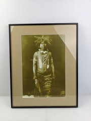 Edward Curtis Native American Photography Copyright E.S. Curtis 1900 Framed