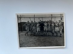Photo F 12 Football Team Photo Circa 1940s Approx 9x14cm