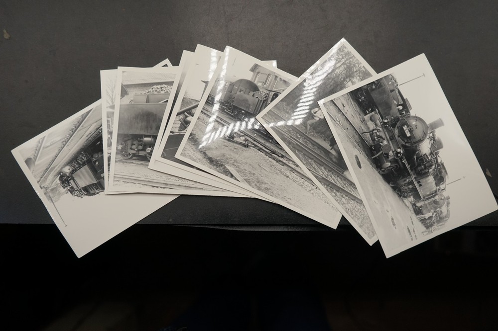 Photo Steam Locomotive 50 Bundle Lot Rostock Ticino 1975 Teschendorf Sanitz Railway Train