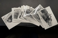 Photo Steam Locomotive 50 Bundle Lot Rostock Ticino 1975 Teschendorf Sanitz Railway Train