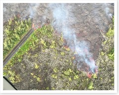 Kilauea Volcano Fissure 8 Highway 132 Aerial View 2018 Silver Halide Photo