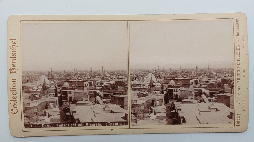 S1012/ Stereo Photo Cairo Egypt Collection Hentschel No. 1077 1906