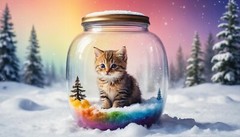 4 Kitten Poster Cute Cat Modern Wallpaper Picture Background Image JPEG