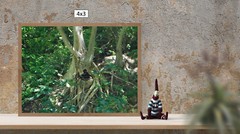 Monkey in a Tree, High Resolution Image, Many Formats, TV Art