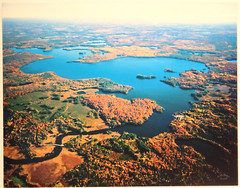 Tomahawk Lake, Minocqua, Oneida County, Wisconsin Overhead Photo. Frame Optional