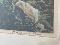 Wallace Nutting Hand-Colored Landscape Print, Decked as a Bride, Label Numbered
